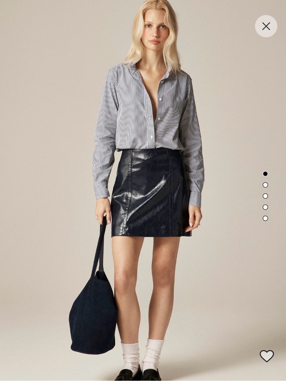 J. Crew Blue Striped Button-Down Shirt